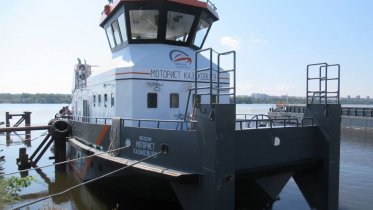 Фото: В Череповце построили новые баржу и буксир-толкач «Моторист Казаковцев»