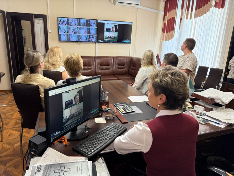 Фото: Череповецкие врачи провели телемост с коллегами из Алчевска