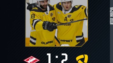 Фото: «Северсталь» завершила выездную серию победой над московским «Спартаком»