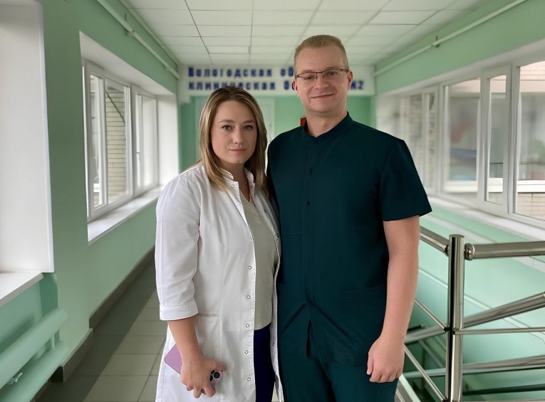 Фото: Семейная пара онкологов пополнила коллектив Вологодской областной клинической больницы №2