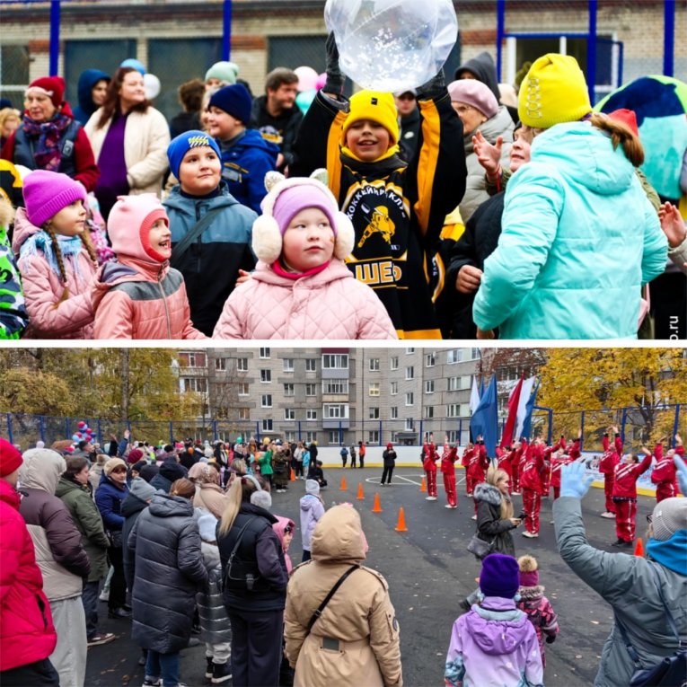 Фото: В Череповце открылись две новые спортивные площадки
