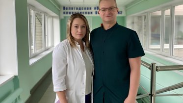 Фото: Семейная пара онкологов пополнила коллектив Вологодской областной клинической больницы №2
