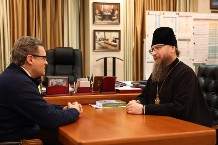 Фото: Георгий Филимонов обсудил с епископом Череповецким реставрацию храмов