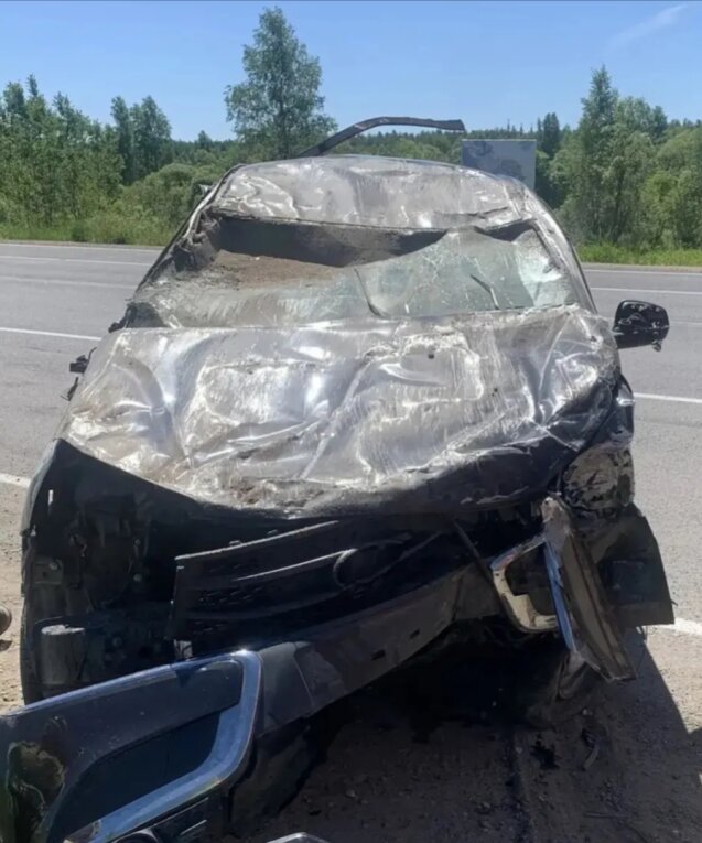 Фото: Столкновение трёх авто под Череповцом: среди пострадавших — трое детей