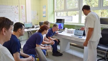 Фото: Рентген-хирурги ВОКБ №2 освоили ротационную атерэктомию 